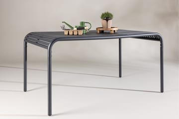 Gardeno Matbord Utomhus 90x150 cm utebord i aluminium - Svart - Utemöbler - Trädgårdsbord & Utebord - Matbord ute