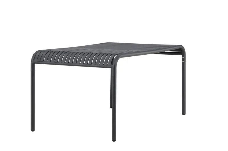 Gardeno Matbord Utomhus 90x150 cm utebord i aluminium - Svart - Utemöbler - Trädgårdsbord & Utebord - Matbord ute