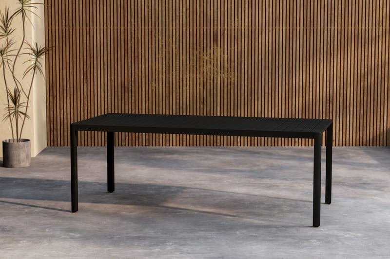 Giardini Matbord Utomhus 90x200 cm - Svart - Utemöbler - Trädgårdsbord & Utebord - Matbord ute