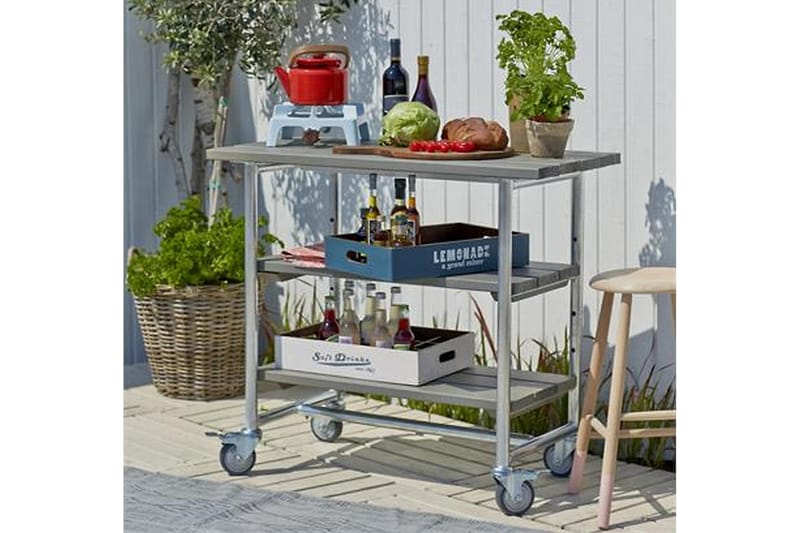 PLUS Urban Grillbord med 2 Hyllor - Utemöbler - Trädgårdsbord & Utebord - Grillbord