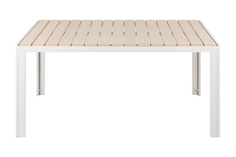 GROSSETO Matbord Utomhus 150x90 cm Beige/Vit - Utemöbler - Trädgårdsbord & Utebord - Matbord ute