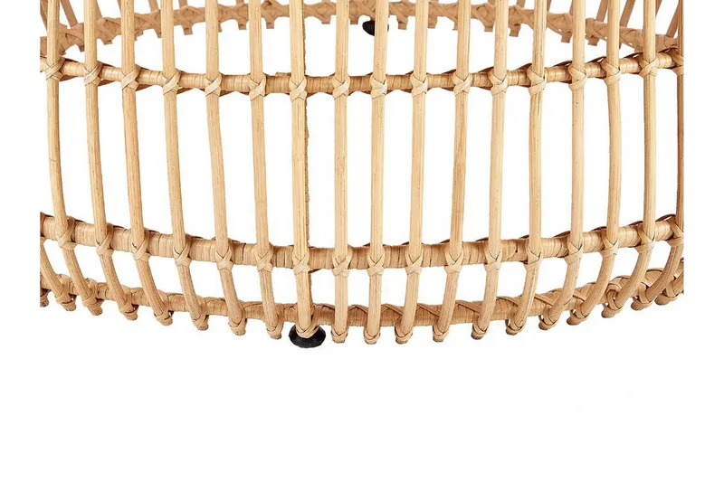 Hartnoy Runt Sidobord och Avlastningsbord Utomhus 85 cm Konstrotting - Beige/Natural - Utemöbler - Trädgårdsbord & Utebord - Sidobord utomhus