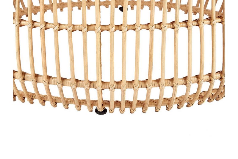 HARTNOY Sidobord Utomhus 85 cm Rund Beige/Natural - Utemöbler - Trädgårdsbord & Utebord - Sidobord utomhus