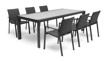 Hillerstorp Borgdala Utebord 220/340 x 107 x H75,5 cm - Grå - Utemöbler - Trädgårdsbord & Utebord - Matbord ute