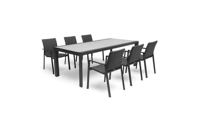 Hillerstorp Borgdala Utebord 220/340 x 107 x H75,5 cm - Grå - Utemöbler - Trädgårdsbord & Utebord - Matbord ute
