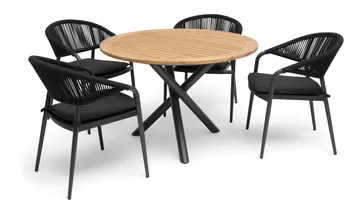 Hillerstorp Ekeryd Utebord Ø110 cm - Utemöbler - Trädgårdsbord & Utebord - Matbord ute