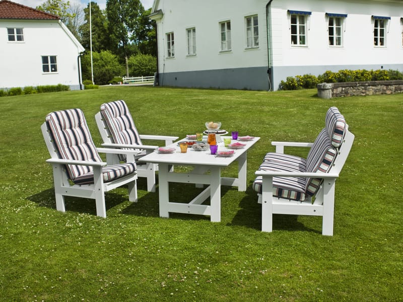 Hillerstorp Herrgård Bord 90 x 165 cm - Vit - Utemöbler - Trädgårdsbord & Utebord - Matbord ute