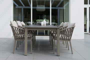 Hillerstorp Jet Set Matbord Utomhus 90 cm Beige - Beige - Utemöbler - Trädgårdsbord & Utebord - Matbord ute
