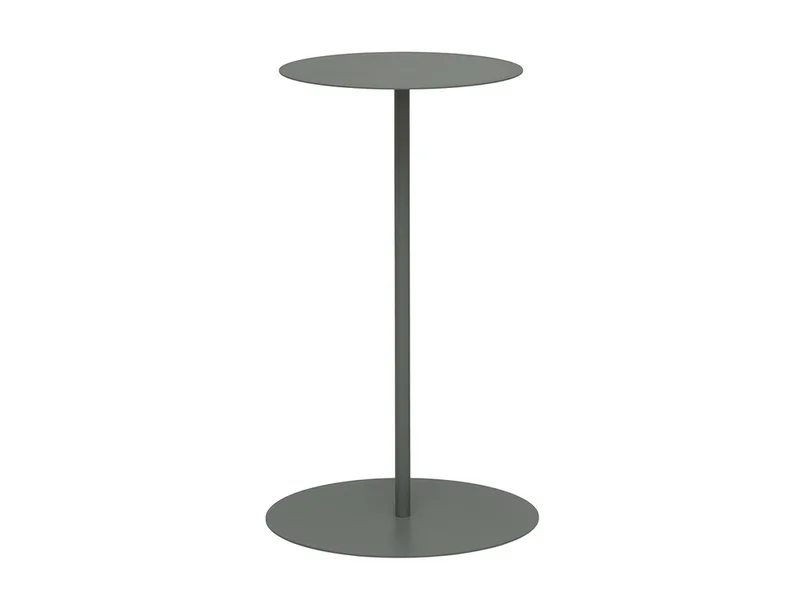Hillerstorp Jet Set Sidobord Utomhus Ø35x74 cm Grågrön, Grågrön