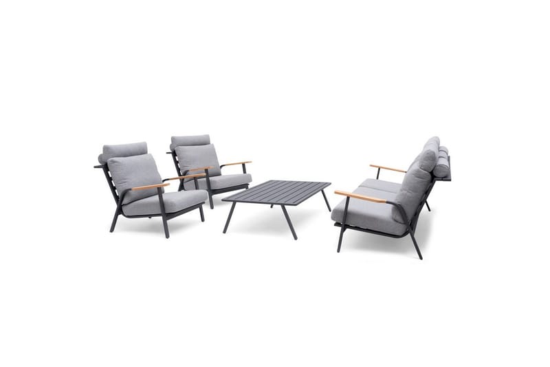 Hillerstorp Kungshult Utebord 81 x 140 cm Grå - Utemöbler - Trädgårdsbord & Utebord - Sidobord utomhus