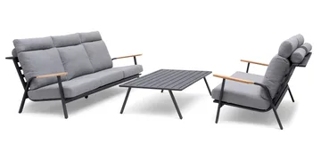 Hillerstorp Kungshult Utebord 81 x 140 cm Grå - Utemöbler - Trädgårdsbord & Utebord - Sidobord utomhus