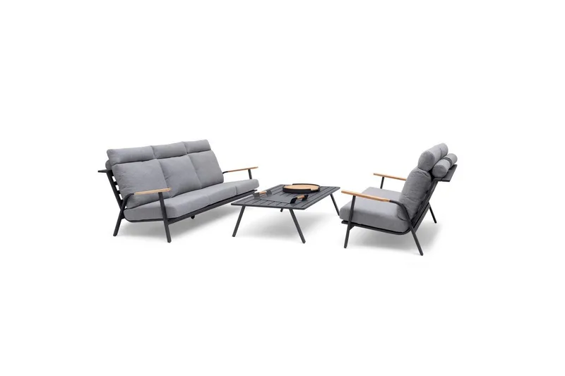 Hillerstorp Kungshult Utebord 81 x 140 cm Grå - Utemöbler - Trädgårdsbord & Utebord - Sidobord utomhus
