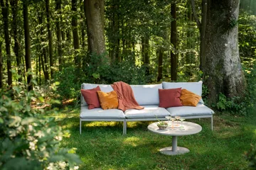 Hillerstorp Näsby Soffbord Utomhus Ø80 cm Sand - Sand - Utemöbler - Trädgårdsbord & Utebord - Soffbord utomhus & loungebord