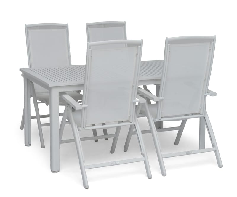 Hillerstorp Nydala Utebord 96 x 150/200 cm Vit - Vit - Utemöbler - Trädgårdsbord & Utebord - Matbord ute
