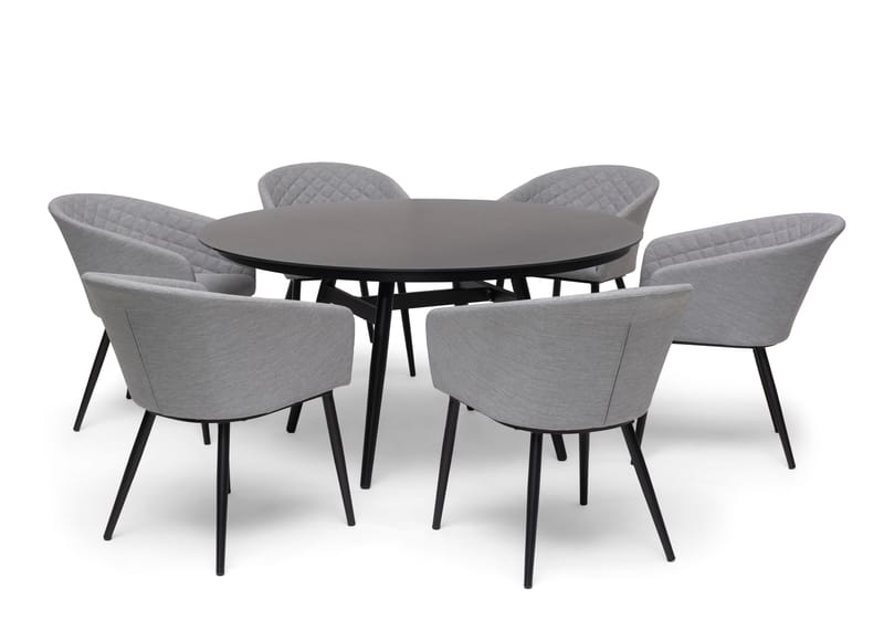 Hillerstorp Oxhult Utebord Ø145 cm Svart - Svart - Utemöbler - Trädgårdsbord & Utebord - Matbord ute