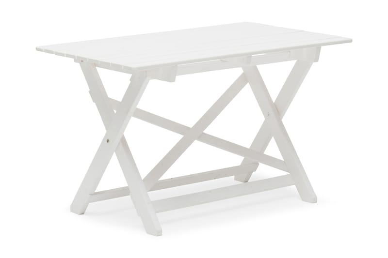HILLERSTORP TORPET Matbord 109 cm Tall/Vit - Matbord ute