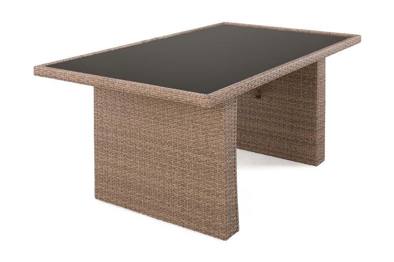 JAMES Bord 85x145 Sand/Glas - Matbord ute