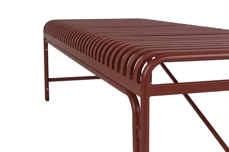 Jarva Rektangulärt Matbord Utomhus 90x200 cm i Metall - Röd - Utemöbler - Trädgårdsbord & Utebord - Matbord ute