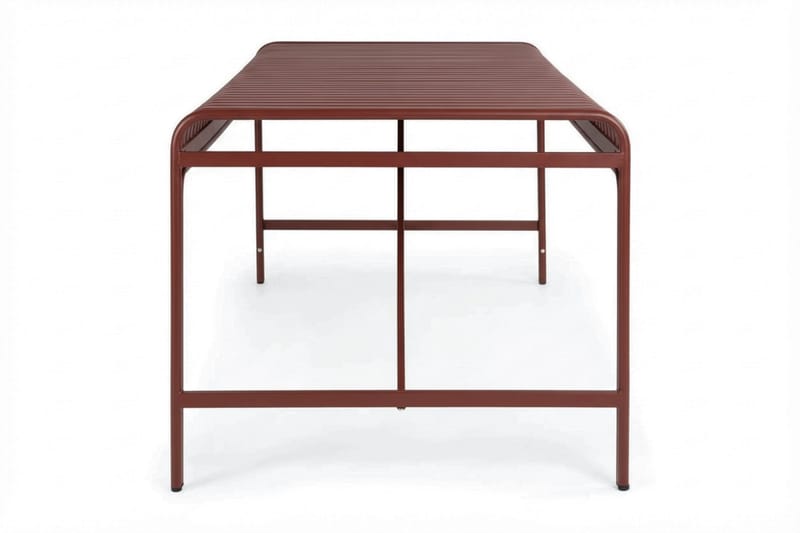 Jarva Rektangulärt Matbord Utomhus 90x200 cm i Metall - Röd - Utemöbler - Trädgårdsbord & Utebord - Matbord ute