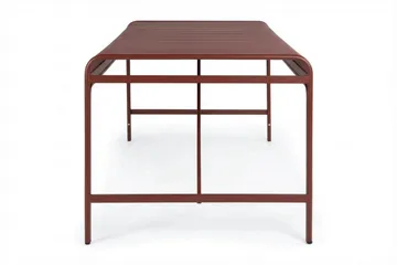 Jarva Rektangulärt Matbord Utomhus 90x200 cm i Metall - Röd - Utemöbler - Trädgårdsbord & Utebord - Matbord ute