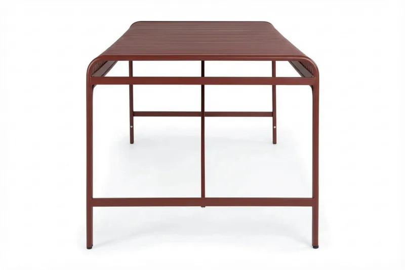 Jarva Rektangulärt Matbord Utomhus 90x200 cm i Metall - Röd - Utemöbler - Trädgårdsbord & Utebord - Matbord ute