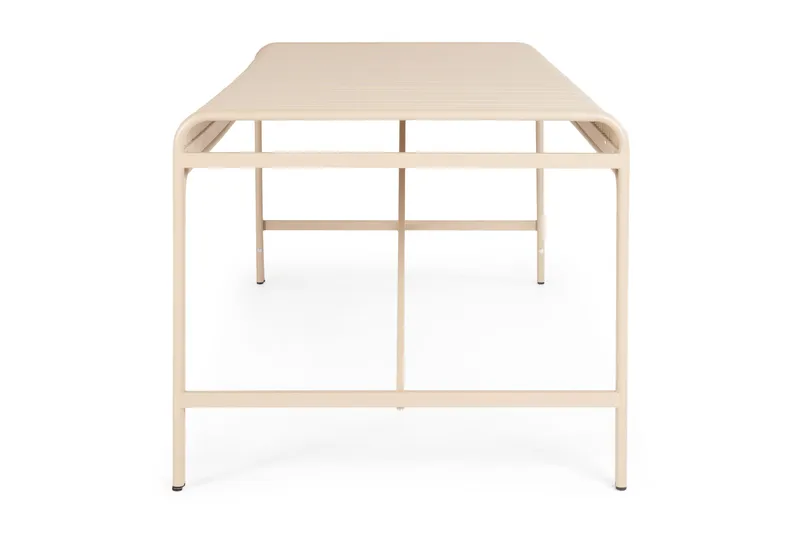 Jarva Stort Rektangulärt Matbord Utomhus 200 cm i metall - Beige - Utemöbler - Trädgårdsbord & Utebord - Matbord ute