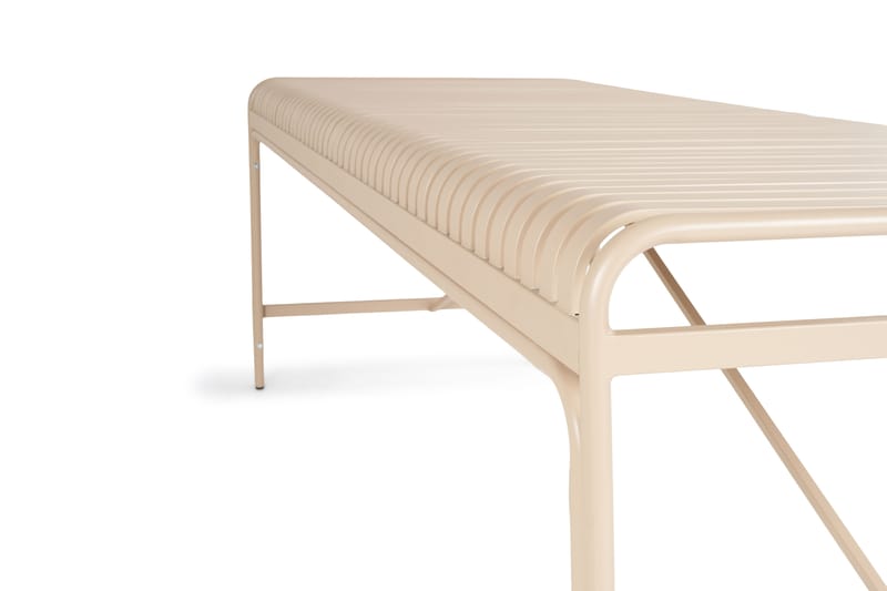 Jarva Stort Rektangulärt Matbord Utomhus 200 cm i metall - Beige - Utemöbler - Trädgårdsbord & Utebord - Matbord ute