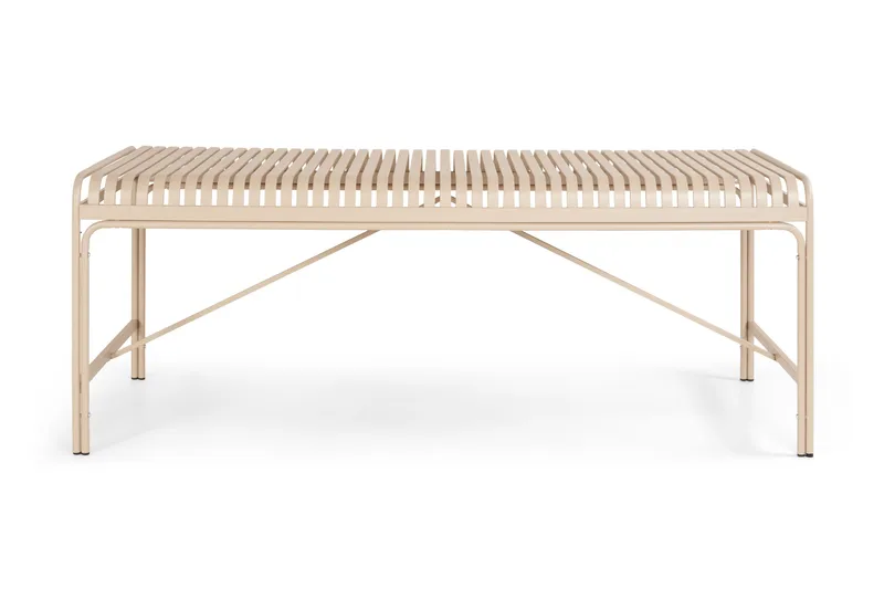 Jarva Stort Rektangulärt Matbord Utomhus 200 cm i metall - Beige - Utemöbler - Trädgårdsbord & Utebord - Matbord ute