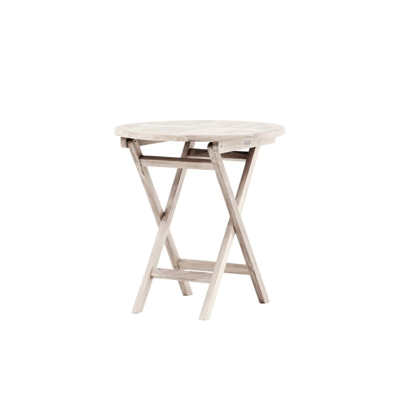 Kenya Cafébord 70 cm - Whitewash - Utemöbler - Trädgårdsbord & Utebord - Cafebord