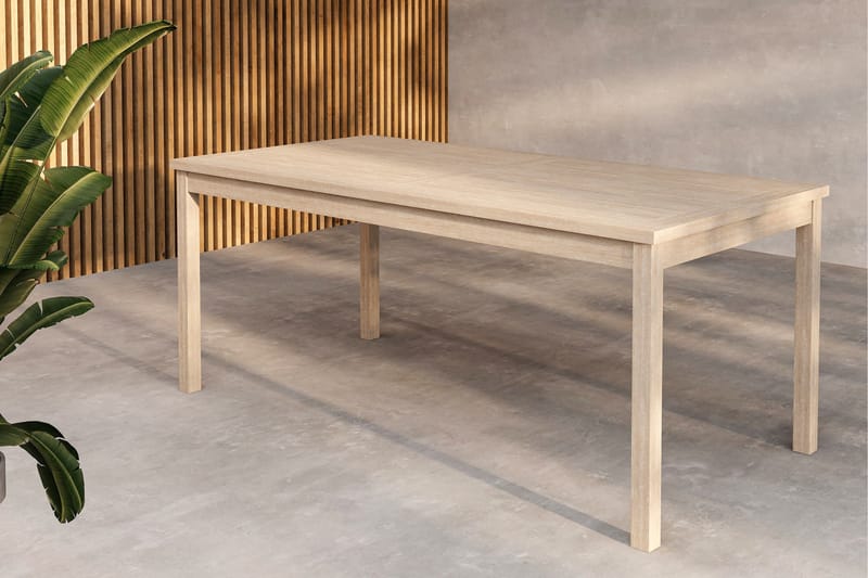 Kenya Matbord Utomhus 90x180 cm - Whitewash - Utemöbler - Trädgårdsbord & Utebord - Matbord ute
