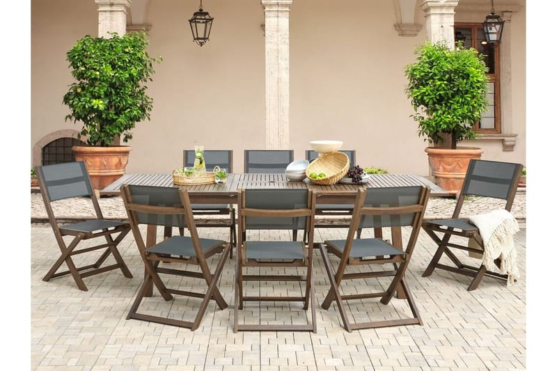 Kettelle Matbord Utomhus 100x180 cm - Mörkbrun - Utemöbler - Trädgårdsbord & Utebord - Matbord ute