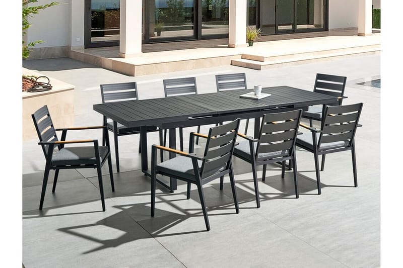 Koaldal Matbord Utomhus 90x180 cm - Svart - Utemöbler - Trädgårdsbord & Utebord - Matbord ute