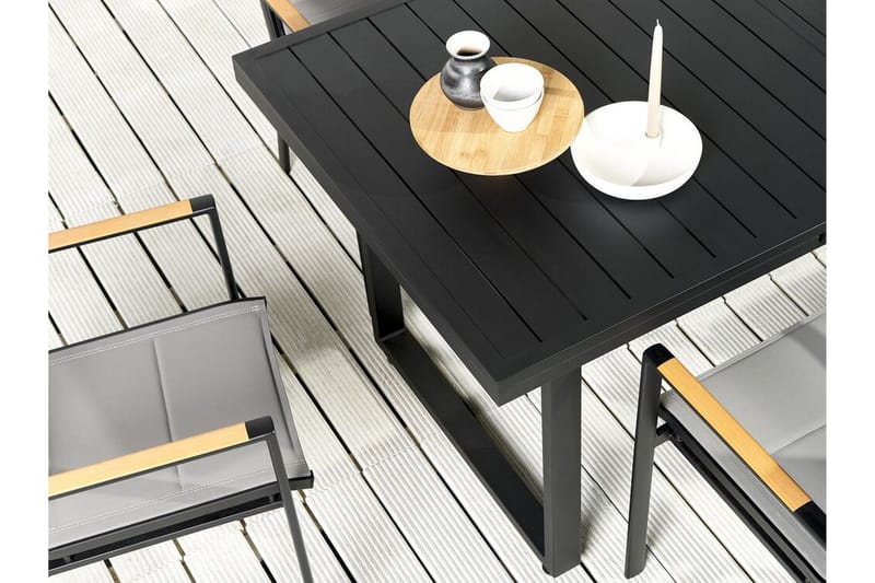 Koaldal Matbord Utomhus 90x180 cm - Svart - Utemöbler - Trädgårdsbord & Utebord - Matbord ute