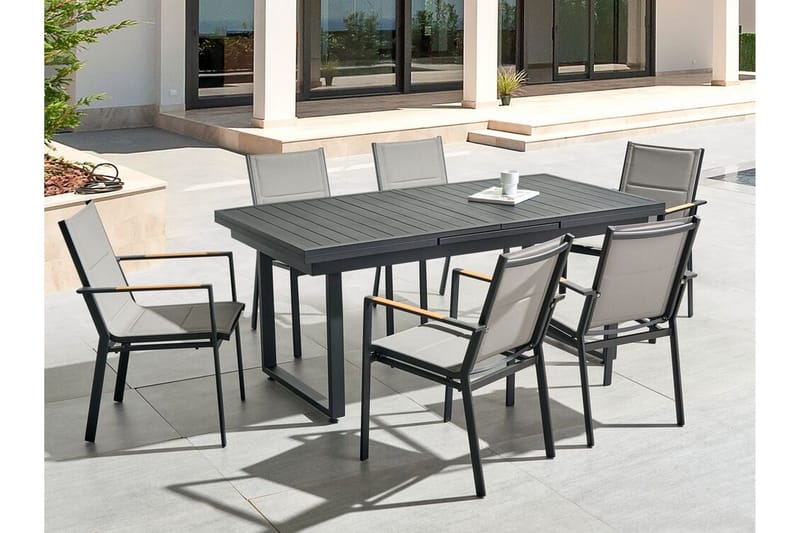 Koaldal Matbord Utomhus 90x180 cm - Svart - Utemöbler - Trädgårdsbord & Utebord - Matbord ute