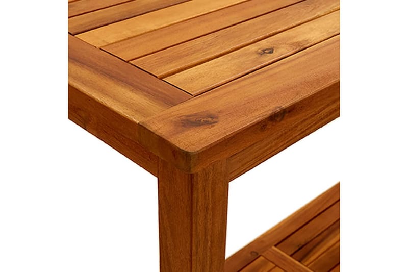 Konsolbord för trädgård 110x40x75 cm massivt akaciaträ - Brun - Avlastningsbord & brickbord utomhus
