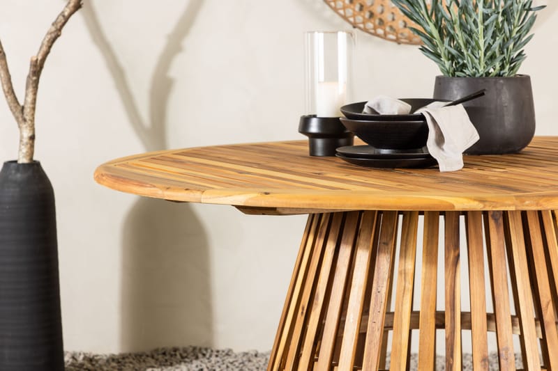 Lakenview Runt Matbord Utomhus 150 cm - Natur - Utemöbler - Trädgårdsbord & Utebord - Matbord ute