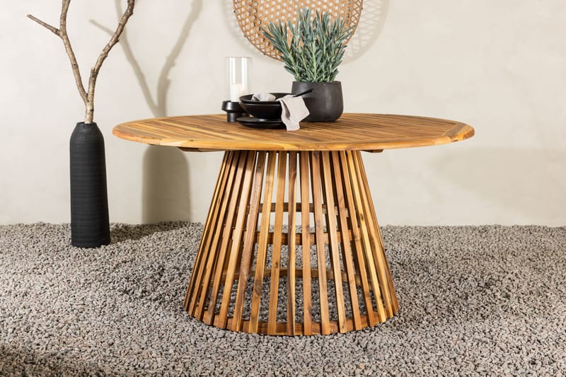 Lakenview Runt Matbord Utomhus 150 cm - Natur - Utemöbler - Trädgårdsbord & Utebord - Matbord ute