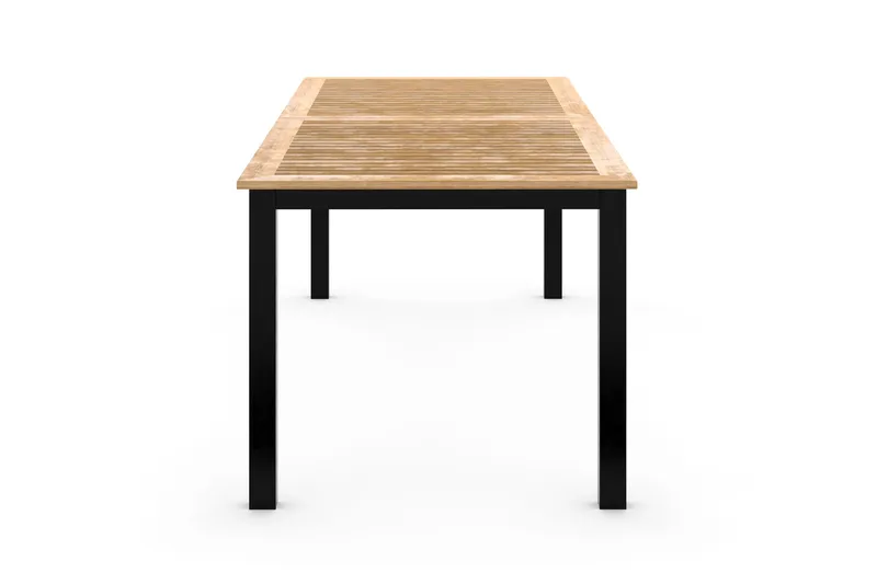 Las Vegas Förlängningsbart Matbord 220x280x100 cm - Svart / Natur - Utemöbler - Trädgårdsbord & Utebord - Matbord ute