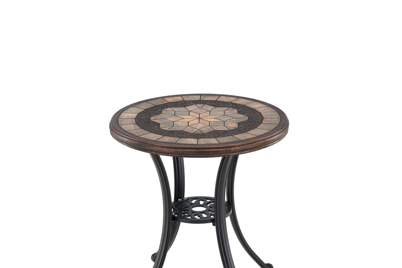 Leiria Cafébord 60 cm - Brun - Utemöbler - Trädgårdsbord & Utebord - Cafebord