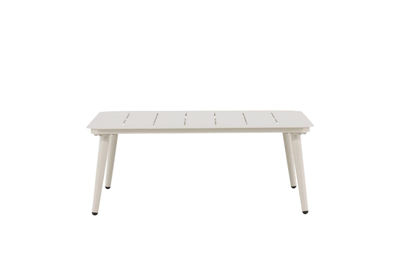 Lina Soffbord och Utebord 90 cm Aluminium - Vit - Utemöbler - Trädgårdsbord & Utebord - Sidobord utomhus