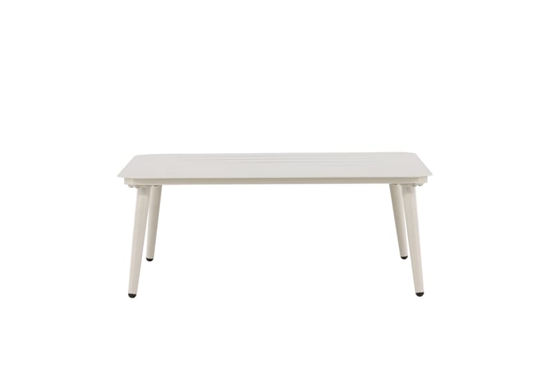 Lina Soffbord och Utebord 90 cm Aluminium - Vit - Utemöbler - Trädgårdsbord & Utebord - Sidobord utomhus