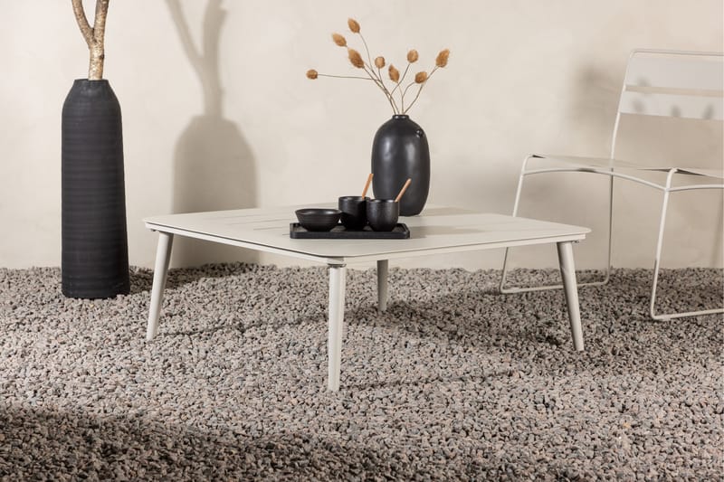 Lina Soffbord Utomhus 90x90 cm - Beige - Utemöbler - Trädgårdsbord & Utebord - Sidobord utomhus