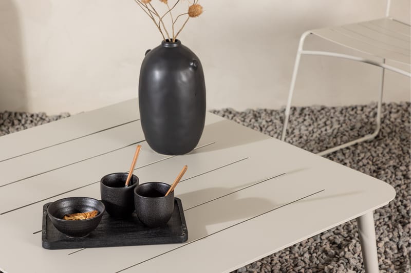 Lina Soffbord Utomhus 90x90 cm - Beige - Utemöbler - Trädgårdsbord & Utebord - Sidobord utomhus