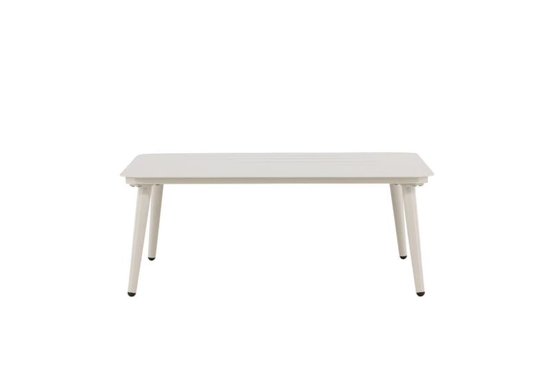 Lina Soffbord och Utebord 90 cm Aluminium - Vit - Utemöbler - Trädgårdsbord & Utebord - Sidobord utomhus