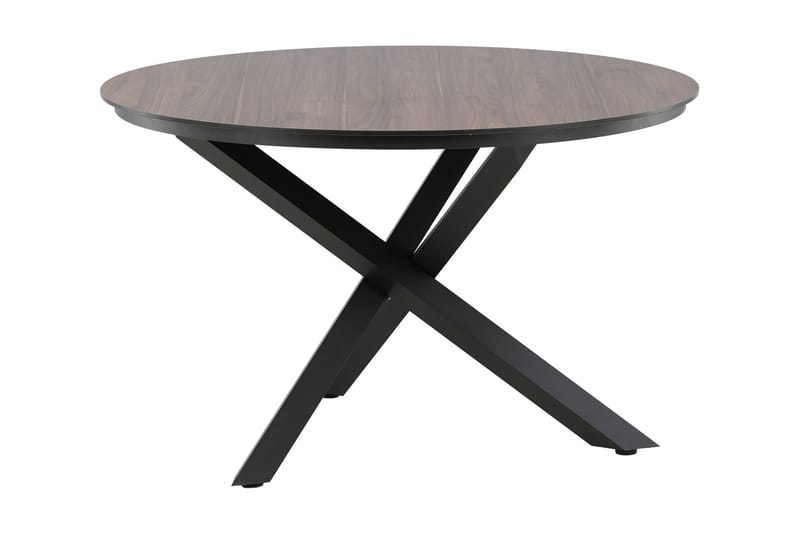 LLAMA Matbord Rund 140 cm Svart/Brun - Venture Home - Matbord ute