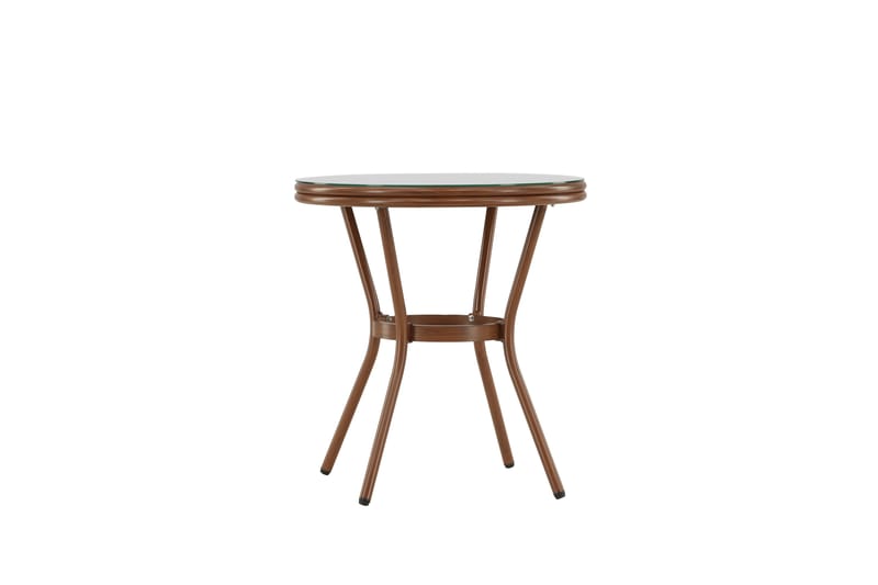 Loures Cafébord 70 cm - Brun - Utemöbler - Trädgårdsbord & Utebord - Cafebord