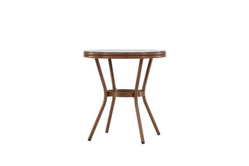 Loures Cafébord 70 cm - Brun - Utemöbler - Trädgårdsbord & Utebord - Cafebord