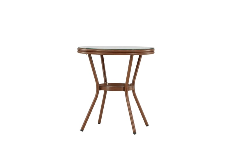 Loures Cafébord 70 cm - Brun - Utemöbler - Trädgårdsbord & Utebord - Cafebord