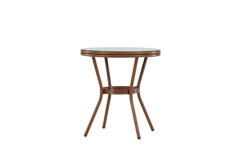 Loures Cafébord 70 cm - Brun - Utemöbler - Trädgårdsbord & Utebord - Cafebord