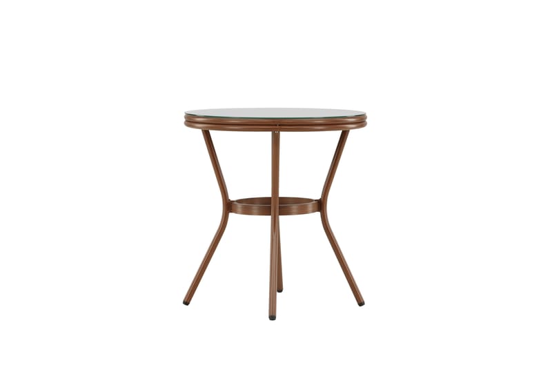 Loures Cafébord 70 cm - Brun - Utemöbler - Trädgårdsbord & Utebord - Cafebord